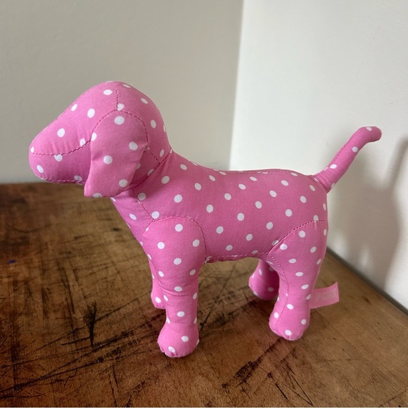 PINK Victoria's Secret Decor Lot of 3 Stuffed Animal Toys Plush Dog Puppy - Picture 3 of 10